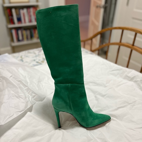 Handmade Italian suede calf high boots. GORGEOUS. Size 39 IT (9 US). - Picture 5 of 10